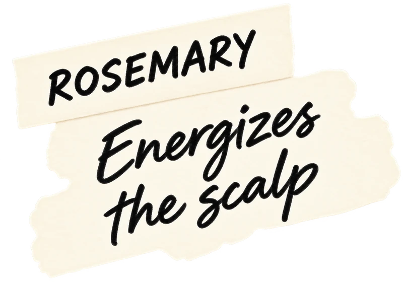 Rosemary: Energizes the scalp